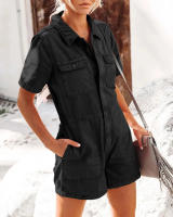 Nuevo Mono de manga corta holgado informal a la moda para trabajo, mono - details 2