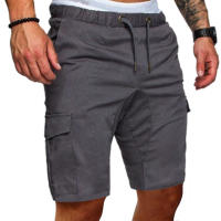 Pantalones Cortos de Trabajo para Hombres Pantalones Amplios de Cinco Cuartos con Múltiples Bolsillos Estilo Casual con Tie-Dye - details 1