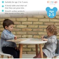 Pequeños con 2 sillas en forma de oso para edades de 2 a 5 años, redondas. - details 3