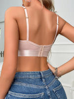 Sujetador de realce sólido Simple, cómodo y transpirable, lencería y ropa interior para el día a día para mujer - details 7