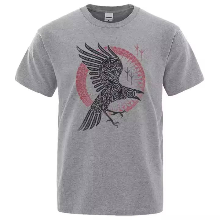 Camiseta de manga corta con estampado de Ragnar de leyenda vikinga para hombre, ropa informal de marca, estilo Hip-Hop, verano 2022 - 1