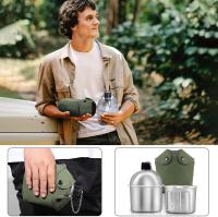 Juego de Ollas de Cocina Militar BOPORO de Aleación de Aluminio con Peso de Funda de Hierro Fundido para Camping al Aire Libre Universal - details 4