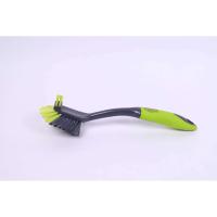 Cepillo para lavar platos de plástico para el hogar con mango, herramienta de limpieza razonable - details 2