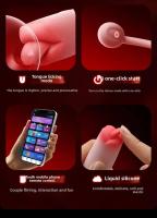 Estimulador de Clítoris Licking de Lengua Juguete Sexual Vibrante de Silicona para Mujeres - details 2