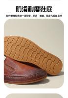 Zapatos de cuero de vaca puro de alta gama, cuero genuino, suela suave y transpirable de piel de vaca de primera capa. - details 2