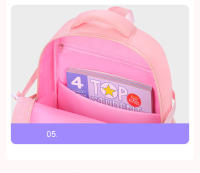 Mochila Escolar para Niñas OKKID Capacidad Grande, Múltiples Bolsillos, Diseño Rosa Lindo - details 7