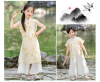 Conjunto Hanfu nacional para niños, Tang de verano para niños, nuevo estilo chino, Cheongsam para niñas y vestido de actuación para hermanos - details 19