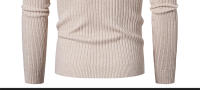 Suéter informal para hombre y mujer, jersey de cuello alto, ajustado, tejido, cómodo, Primavera - details 11