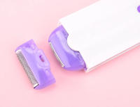 Depiladora recargable por USB para mujer, afeitadora corporal portátil, herramienta rotativa de eliminación de vello facial, piernas, Bikini y labios - details 14