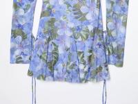 Ropa de mujer europea y americana, vestido de malla de seda estampado popular, falda con tirantes para mujer - details 10