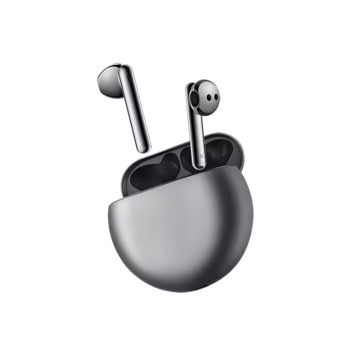 Huawei-Auriculares FreeBuds 4E con Bluetooth 5,2, cascos Inalámbricos con Cancelación Activa de Ruido, Plata, 2,0 - 1