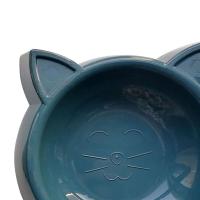 Bol de Comida para Gatos de Forma de Cara Gran Capacidad Color Sólido Alimentador de Agua para Mascotas Pequeñas - details 8