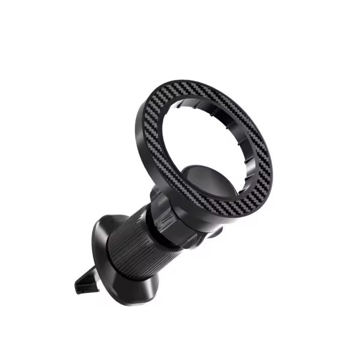 Soporte magnético para teléfono con Base, soporte Universal para teléfono móvil para coche, soporte giratorio de superficie lisa con Clip para rejilla de ventilación - 1
