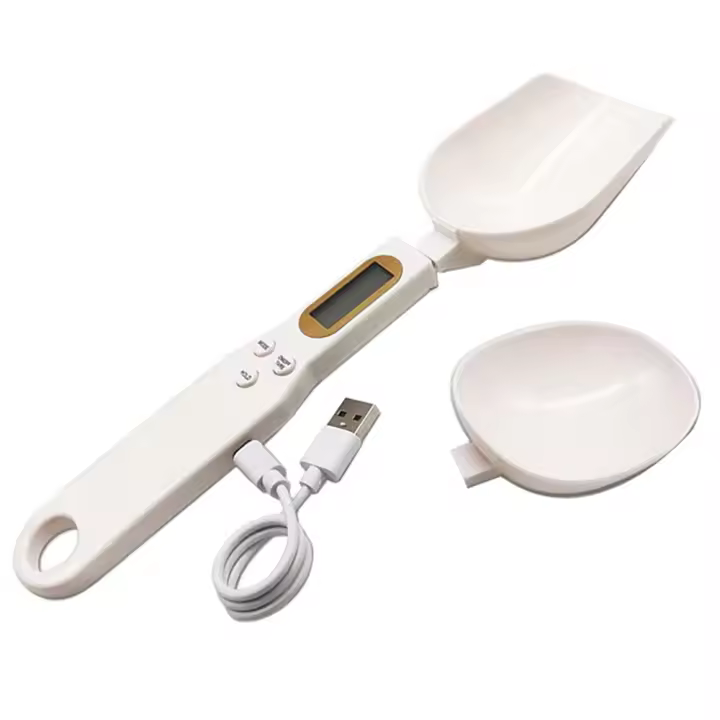 Cuchara medidora con carga USB, báscula electrónica Digital de gramos, pesaje dimensional para harina en polvo, herramienta de cocina - 1