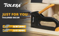 TOLESA Pistolas de Tornillo para Madera con Uso Ligero Manuales Herramientas de Carpintería para Decoración del Hogar con 1200 Tornillos de Palanca - details 0