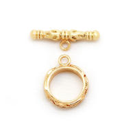 Pulsera de Tirantes Geométricos de Latón Dorado 18K Clasps para Hacer Joyería DIY - details 124