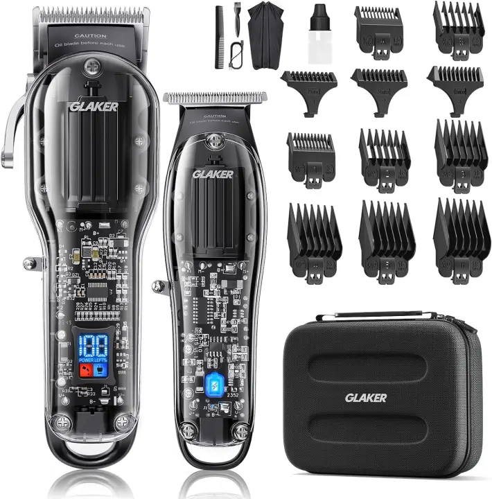 Cortapelos inalámbrico para hombre, recortador de pelo sin cable, silencioso, Barbero, w - 1