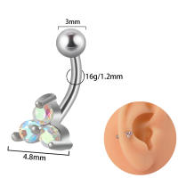 Piercing para cejas de titanio, 1 piezas, G23, Daith, anillo cómodo, curvado, Tragus, pendiente, hélice delantera, Piercings Carti - details 10