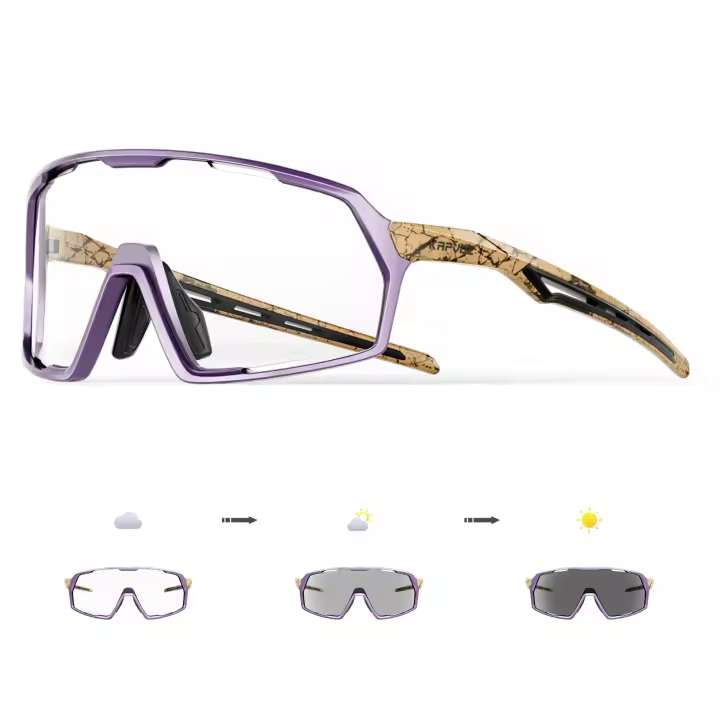 KAPVOE Gafas de Sol para Ciclismo Polarizadas, UV400, Para Deportes al Aire Libre - 1