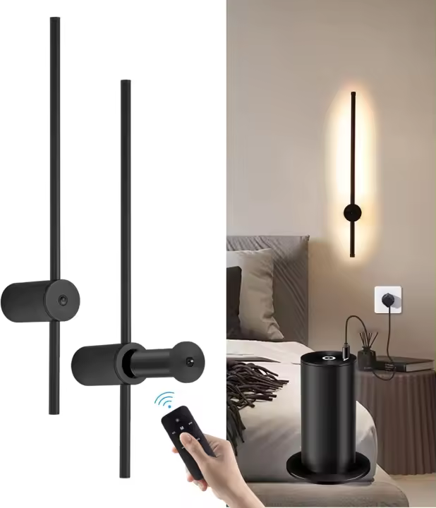 Apliques de pared con pilas, juego de dos - 1