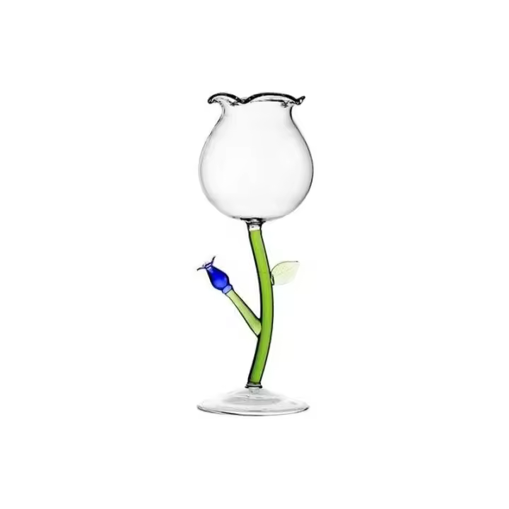 Copa de planta de cristal, cristalería para fiesta de boda, copas de degustación de vino, copa de champán Burdeos clásica - 1