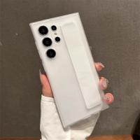 Funda de lujo ultrafina de silicona elástica mate con correa para la muñeca a prueba de golpes para Samsung S25 Edge S24 S23 Ultra Plus PC cubierta transparente dura - details 9