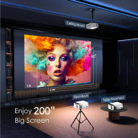 Proyector de Películas para el Hogar Android 13 Q6 300ANSI Wifi6 BT5.4 Resolución 720P - details 7