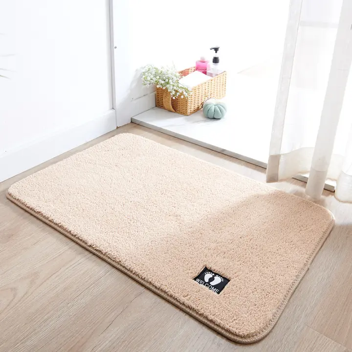 Alfombra de piso de baño, alfombra de pie, alfombra de puerta en la puerta del baño, baño absorbente, alfombra de dormitorio, alfombra doméstica - 1