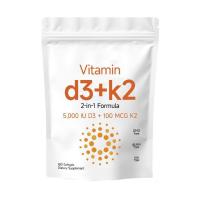 Cápsulas Suaves de Vitamina D3 y K2 Soporte Inmuno para Huesos y Corazón 300 Cápsulas - details 0