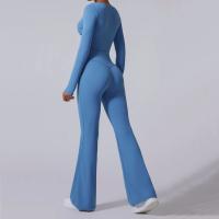 Conjunto de yoga para mujer, pantalones de Yoga de pierna ancha para gimnasio, entrenamiento, pantalones - details 1