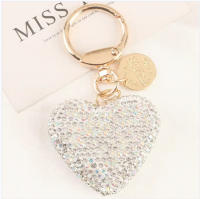 Llavero En Forma De Corazón Con Colgante Para Llaves De Coche Anillo Abierto Para Bolsa Moda Accesorio De Decoración Para Mujer - details 6