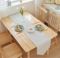Bonenjoy, 1 pieza, camino de mesa de lino y algodón, Color sólido, decoración para mesa de comedor, banquete, mantel para el hogar, 30x16 0/30x18 0/30x21 0/30x240cm - details 20