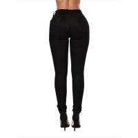 Moda Mujer Jeans de Mezclilla Primavera 2025 Pantalones de Lápiz de Cintura Alta Rotos - details 6