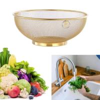 Colador de malla de acero inoxidable para freír, cesta de drenaje de alimentos, colador de malla fina, filtro de lavado de arroz, colador de fregadero de frutas - details 0