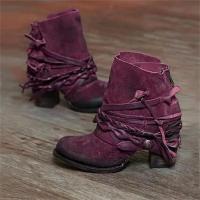 Botas martin de otoño e invierno para mujer, zapatos de tacón alto, botas cortas de estilo vintage para mujer - details 2