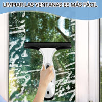 Limpiador de ventanas eléctrico para una limpieza integral de vidrios - Accesorios de aspiradora Aspirador de ventanas inalámbrico, Aspirador de ventanas con tanque de agua extraíble y succión potente, Herramienta eléctrica para limpiar ventanas de ducha, - details 1