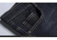 Nuevos Pantalones vaqueros clásicos para Hombre, Pantalones vaqueros para Hombre, Mannen para Hombre, monos de mezclilla negros suaves para motorista, Pantalones para Hombre, talla 32-38 - details 10