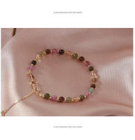 Pulsera de plata de ley versátil y sencilla con perlas de turmalina Natural, estilo INS, regalo para mujer, novia o mejor amiga - details 5