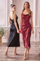 Elegante Vestido de Playa Maxi de Satén Legenda Sexy con Cordones Vestido de Noche Ajustable para Damas de Honor - details 18