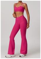 Pantalones de Yoga de Cintura Alta para Mujeres Ajuste Ajustado, Levantamiento de Cadera, Estilo Plumedo Ideal para Yoga y Fitness Material de Nylon - details 21
