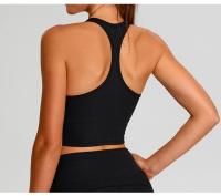 Camiseta interior de Yoga i-word para mujer, Top deportivo de secado rápido a prueba de golpes, sujetador informal con belleza fruncido en la espalda, ropa interior de Fitness para gimnasio, novedad - details 15