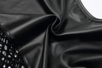 Tops cortos sexys para hombre Lencería de malla de cuero PU Mini chaleco Manga corta Muscle Clubwear Sujetadores Traje erótico Cuello en O - details 12