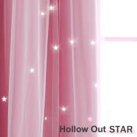 Cortinas de Dormitorio de Doble Capa Aislantes Térmicos Opaques con Ojales Protección UV,1 pieza - details 27