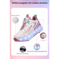 Nueva Mafia Zapatos Niñas 2024 Puede Caminar Y Deslizarse USB De Carga De Los Niños De Verano Zapatos Con Ruedas - details 6