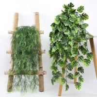 Plantas artificiales de ratán persa, colgante de enredo verde falso, plantas de plástico resistentes a los rayos UV para exteriores, decoración para fiesta de boda - details 20