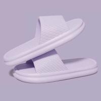 Pantuflas de plataforma gruesa ZHIDA, pantuflas de nube con suela suave de EVA, sandalias de verano para la playa, chanclas antideslizantes para mujer, pantuflas de baño para el hogar - details 8