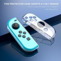Funda protectora transparente de TPU suave, carcasa protectora de marco Compatible con Nintendo Switch, accesorios para consola de juegos - details 3