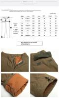 Pantalones de algodón para hombre al aire libre, pantalones Cargo gruesos y cálidos con forro, pantalones casuales para personas mayores, pantalones de invierno holgados - details 4