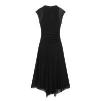 Vestido de malla de seda plisado clásico para mujer nuevo estilo hecho a mano - details 5