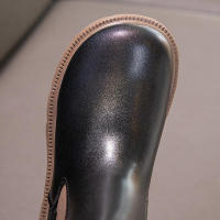 Botas de goma antideslizantes para niñas, botines clásicos de piel cálida, con cremallera, estilo Chelsea, a la moda, para Otoño e Invierno - details 18